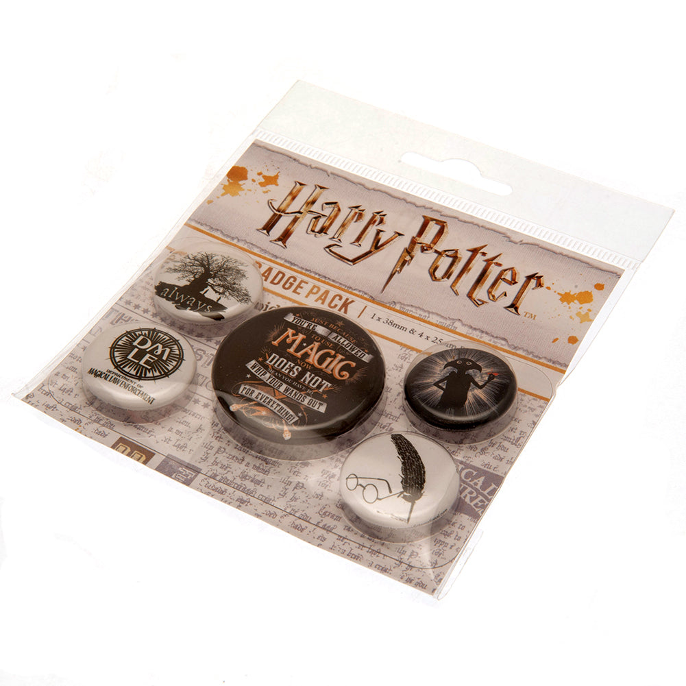 Official Harry Potter Button Badge Set Magic