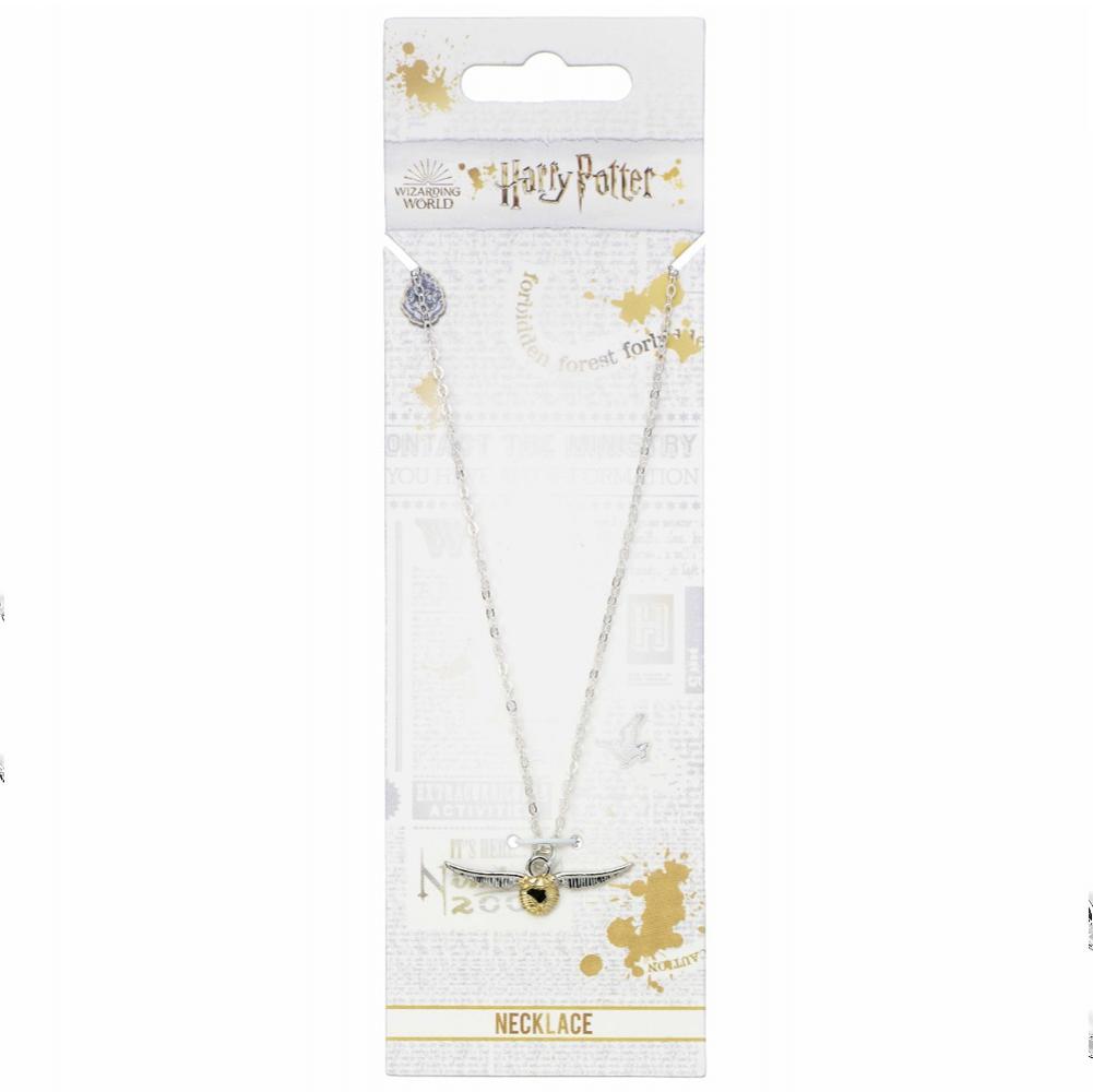 Official Harry Potter Silver Plated Necklace Golden Snitch