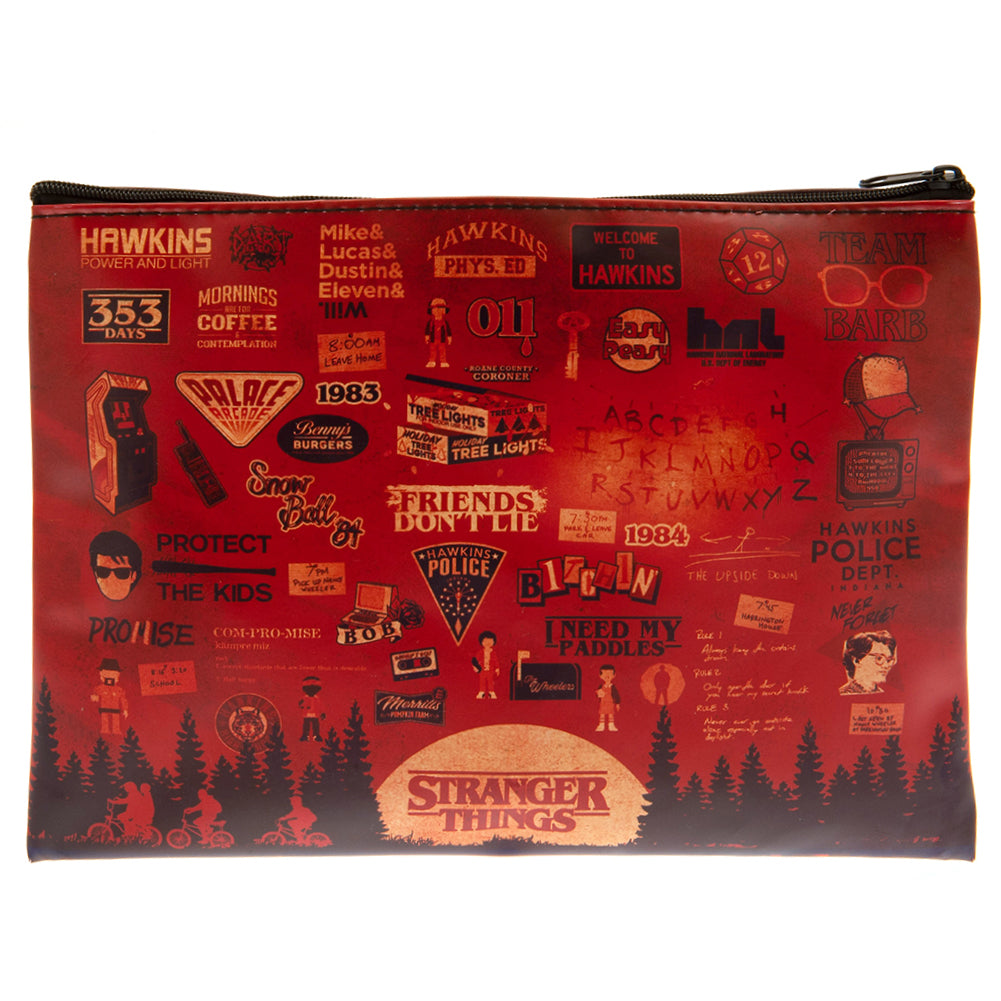 Official Stranger Things Pencil Case Upside Down