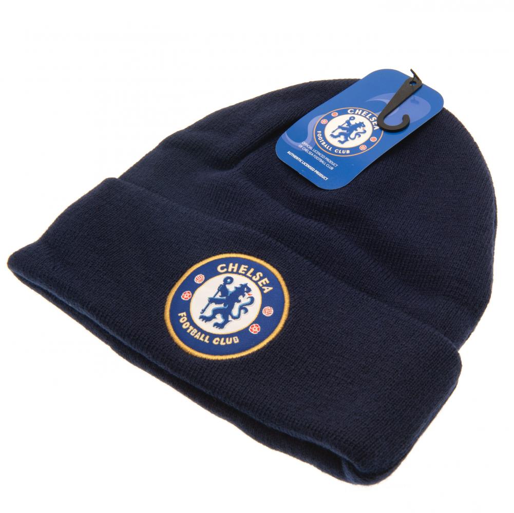 Official Chelsea FC Navy Cuff Beanie