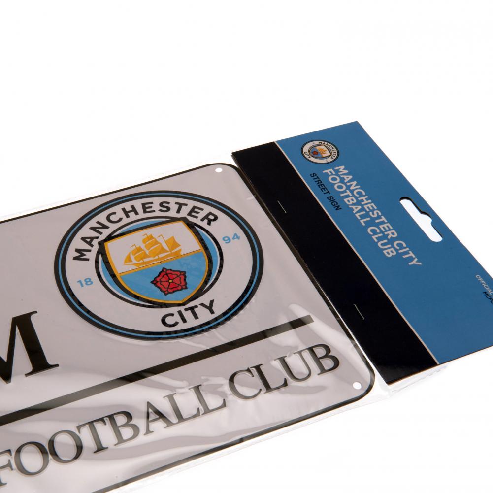 Official Manchester City FC White Street Sign