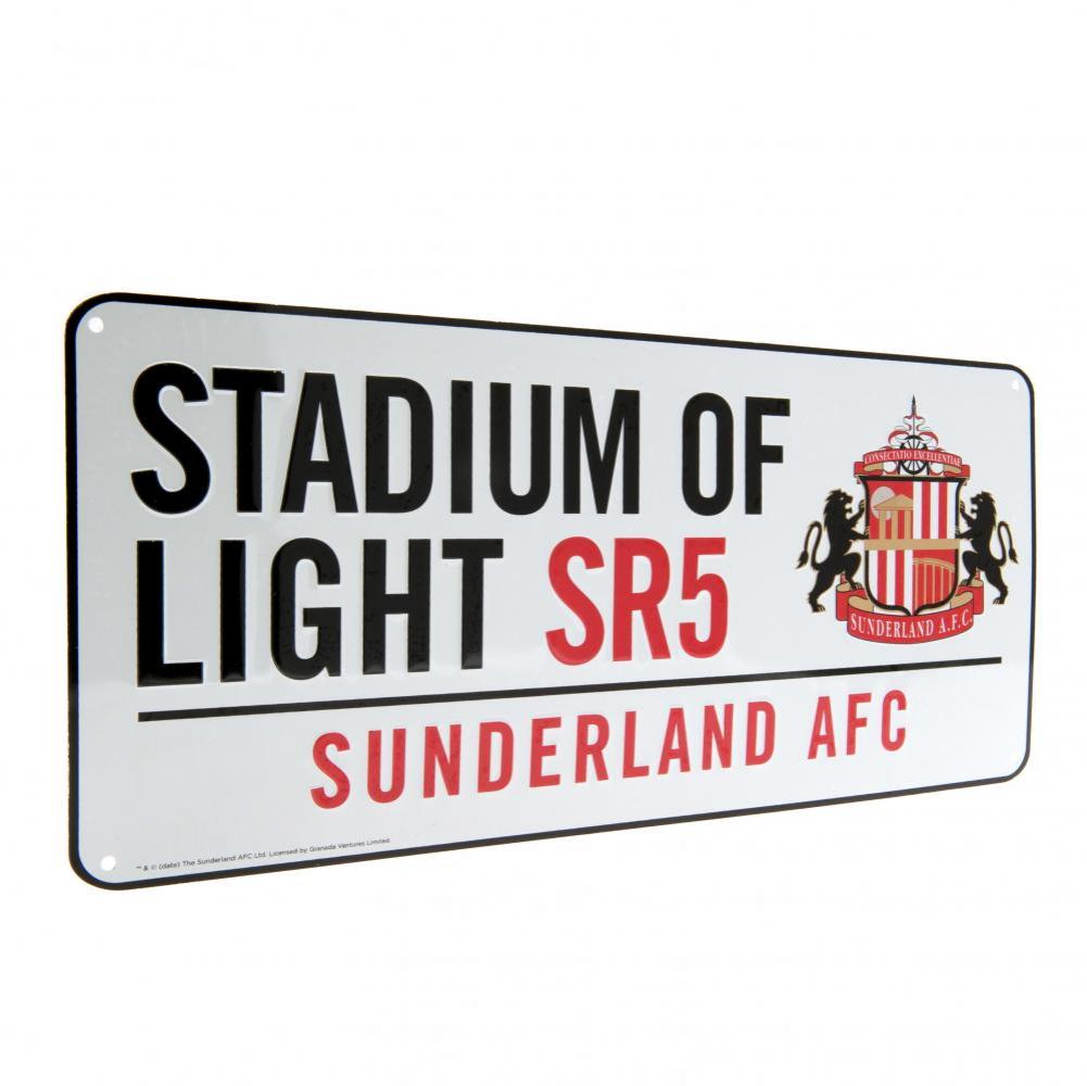 Official Sunderland AFC White Street Sign