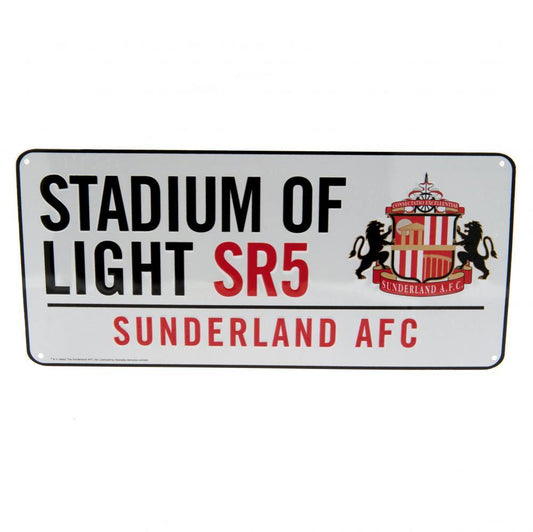 Official Sunderland AFC White Street Sign