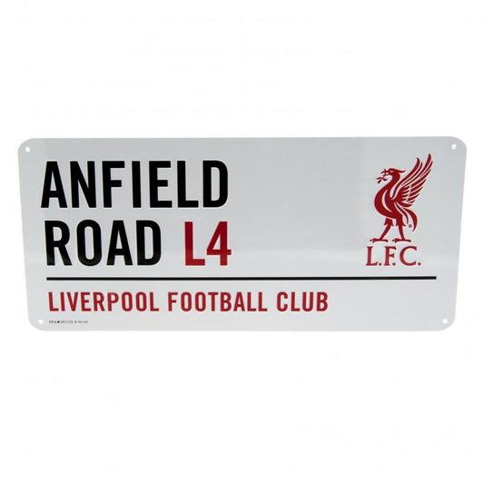 Official Liverpool FC White Street Sign