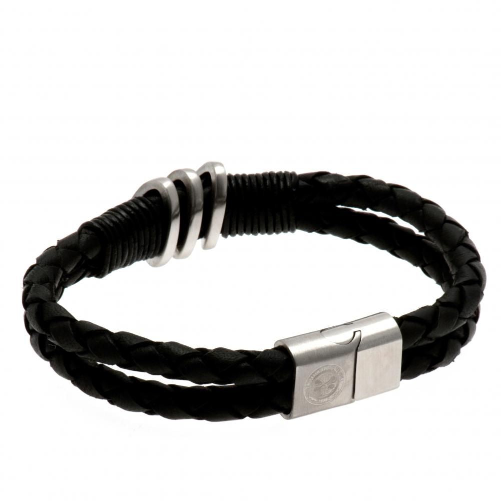 Official Celtic FC Leather Bracelet