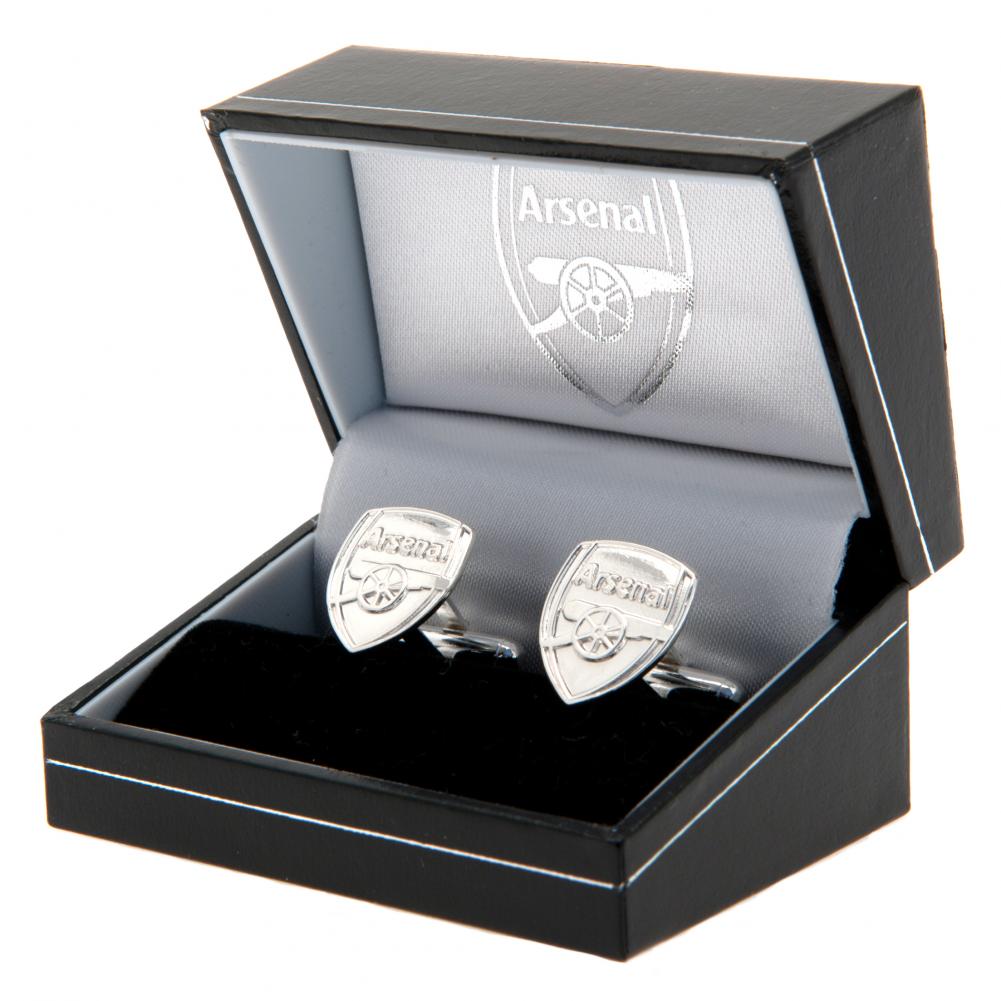 Official Arsenal FC Sterling Silver Crest Cufflinks