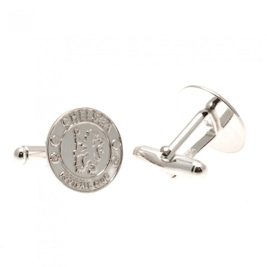 Official Chelsea FC Sterling Silver Crest Cufflinks