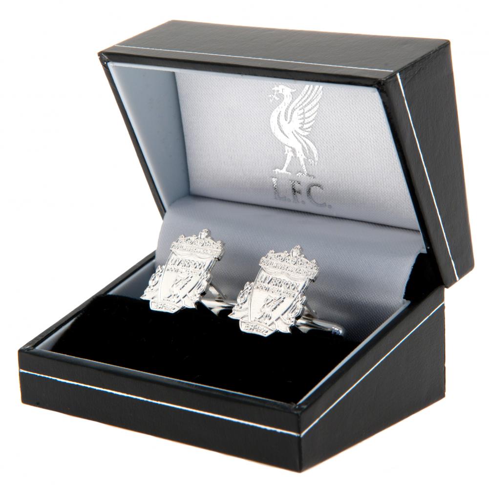 Official Liverpool FC Sterling Silver Crest Cufflinks