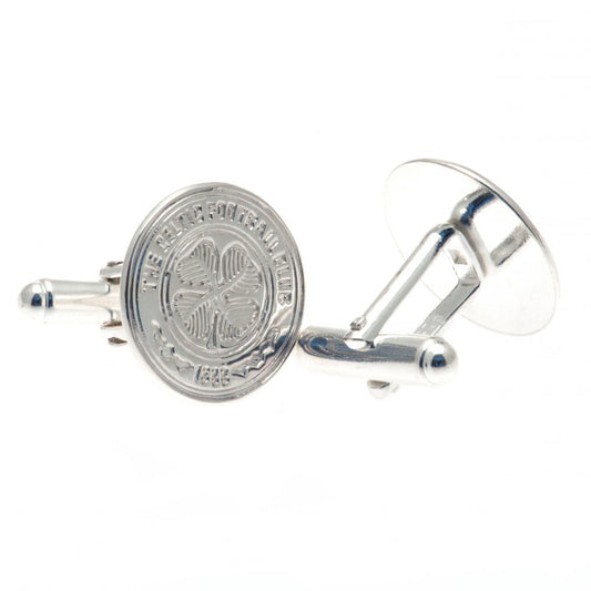 Official Celtic FC Sterling Silver Crest Cufflinks