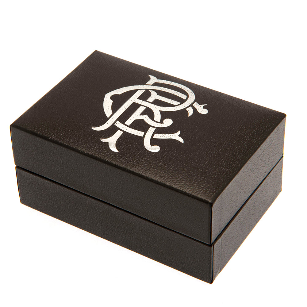 Official Rangers FC Sterling Silver Scroll Crest Cufflinks