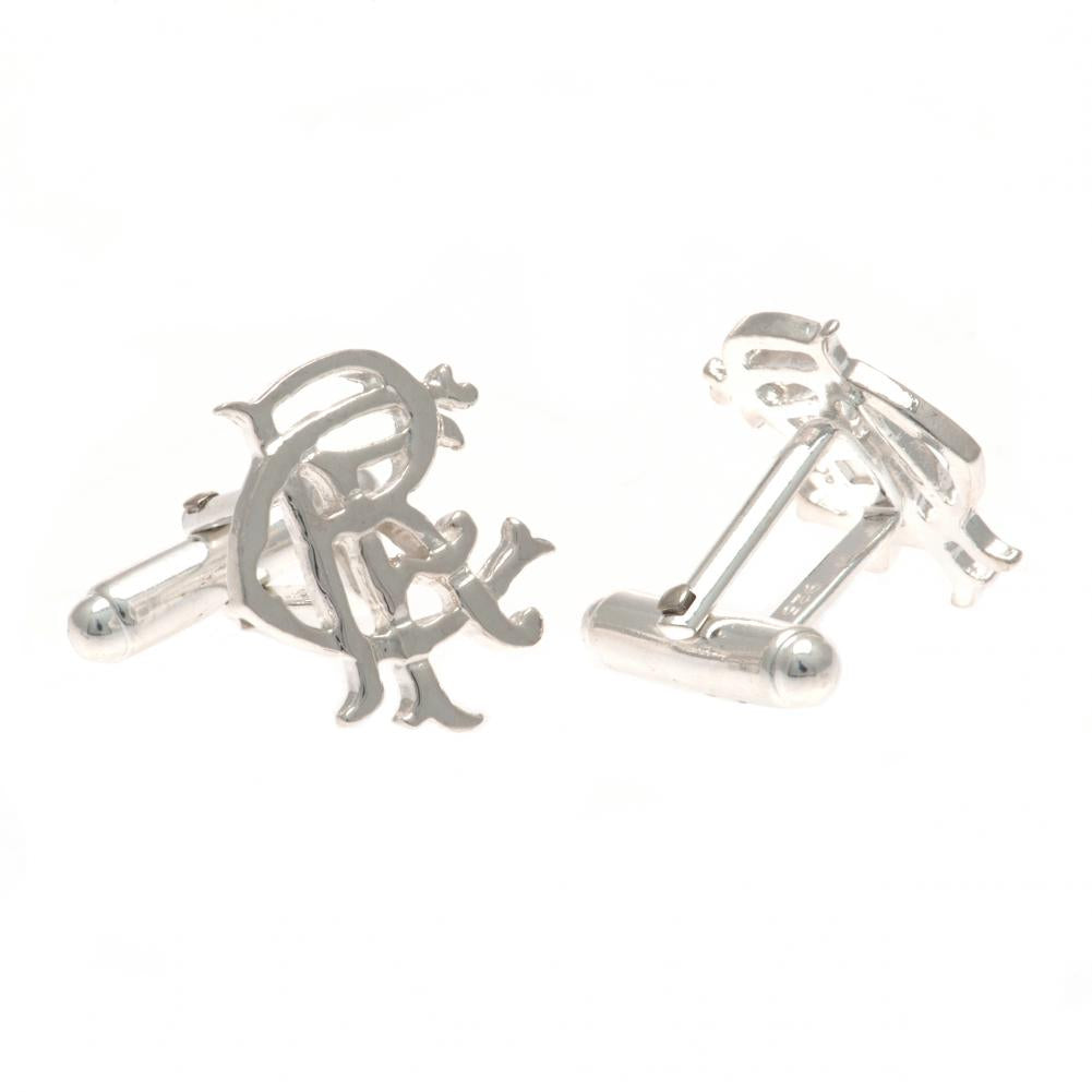 Official Rangers FC Sterling Silver Scroll Crest Cufflinks