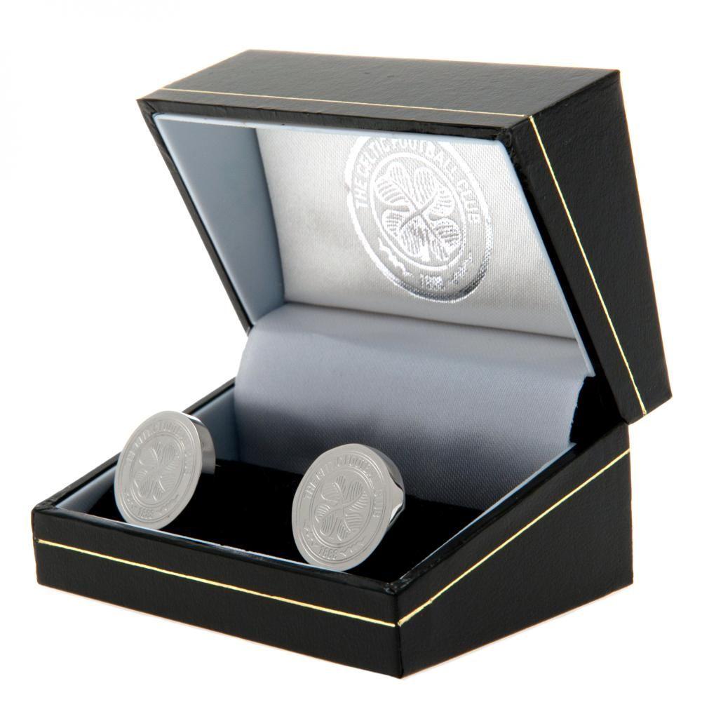 Official Celtic FC Stainless Steel Formed Cufflinks