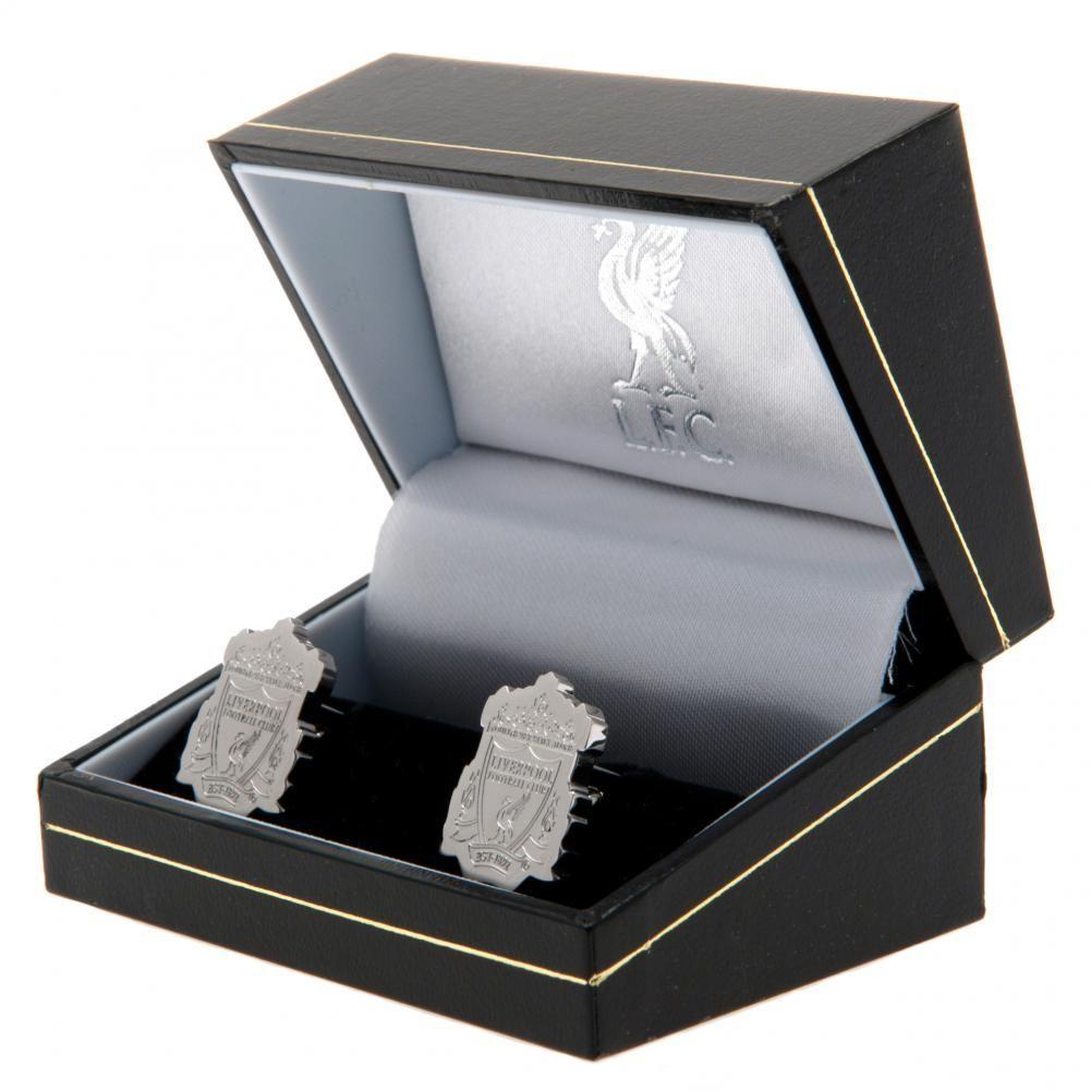 Official Liverpool FC Stainless Steel Formed Crest Cufflinks