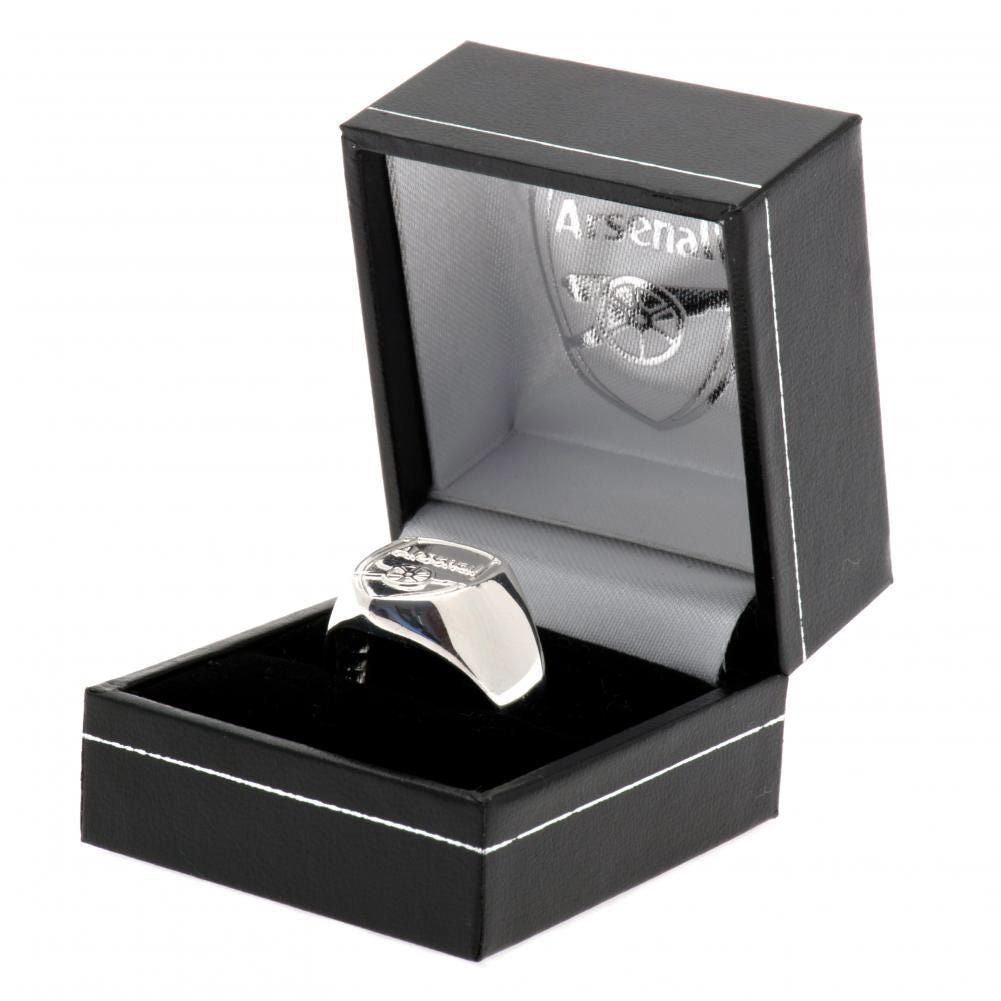 Official Arsenal FC Sterling Silver Ring Medium