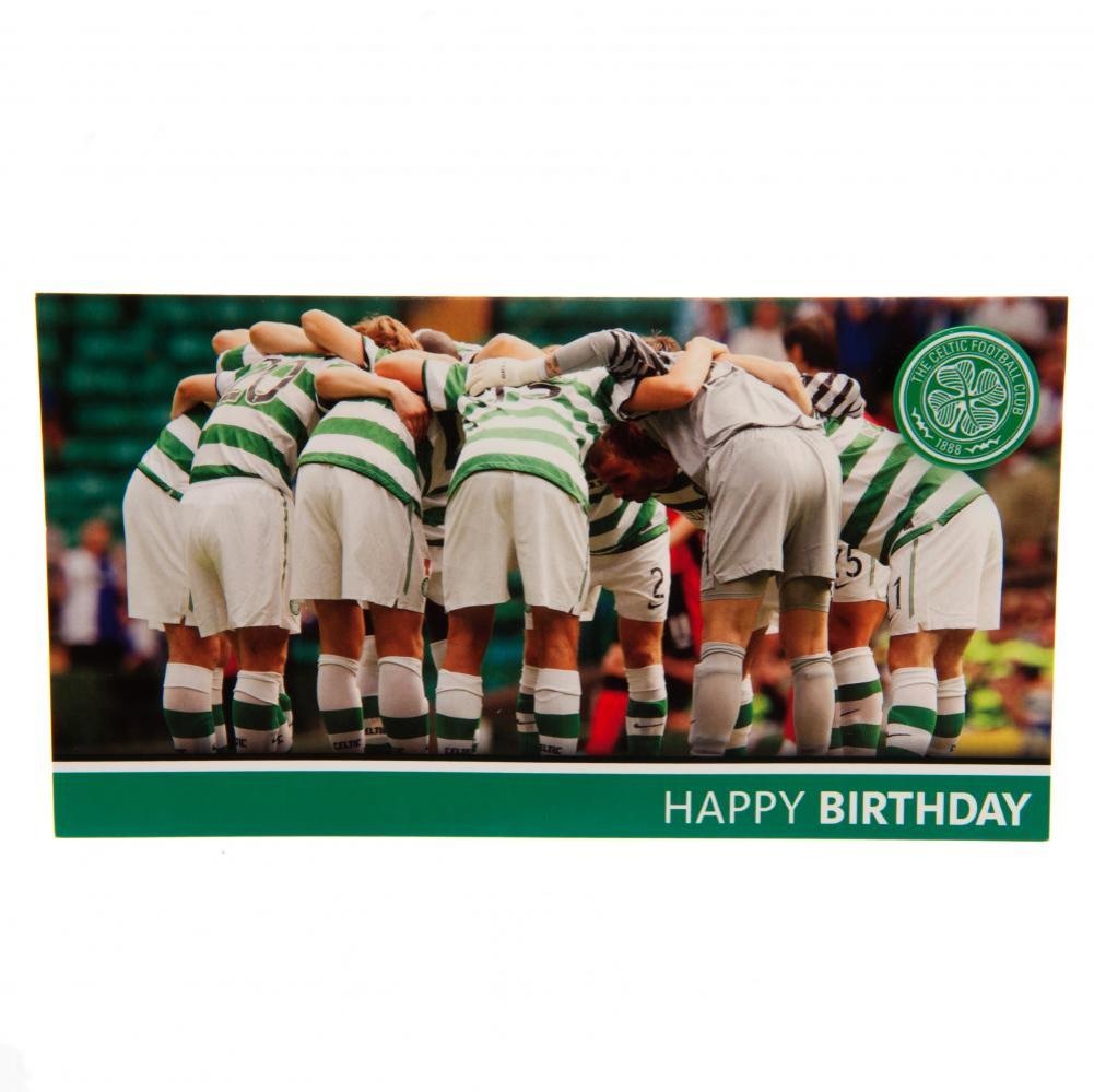 Official Celtic FC Huddle Birthday Card