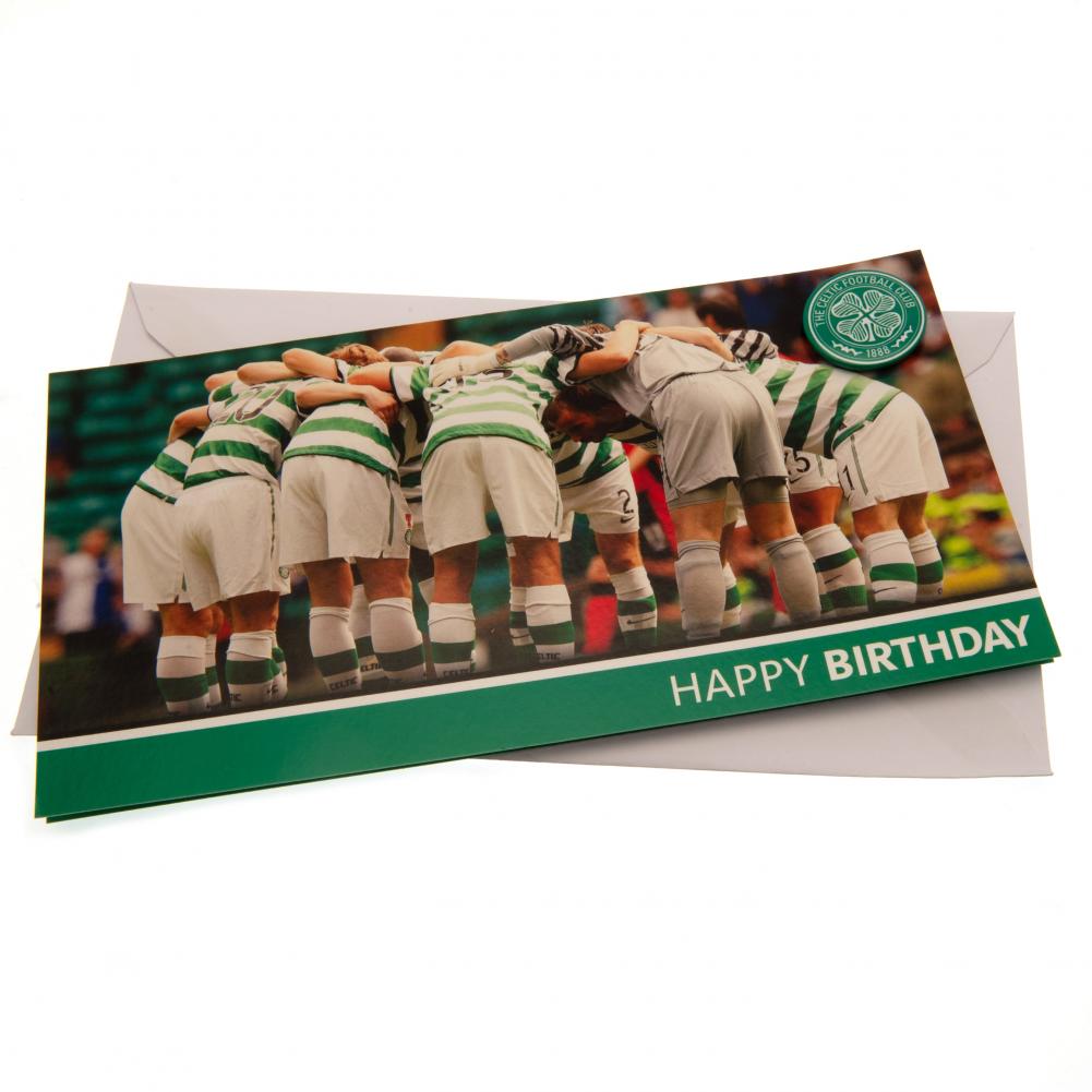 Official Celtic FC Huddle Birthday Card