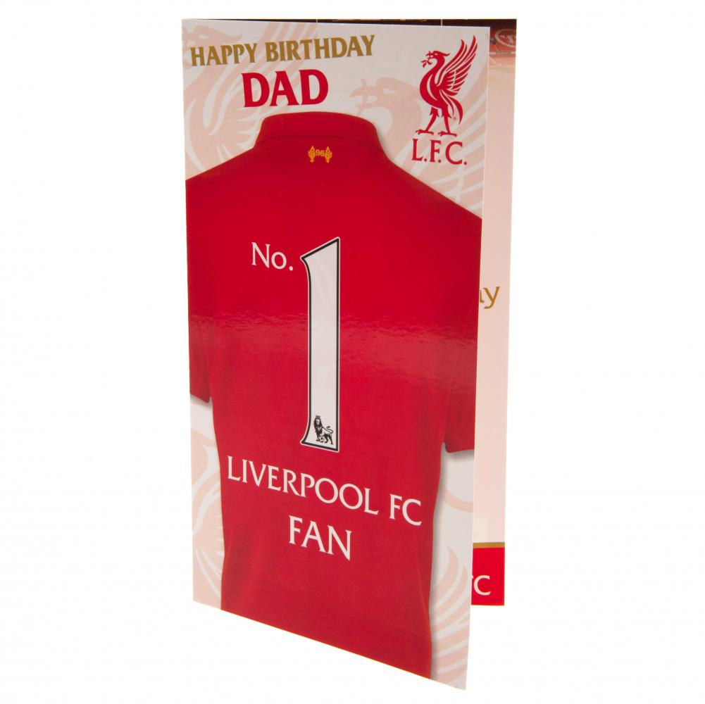 Official Liverpool FC No. 1 Dad Birthday Card