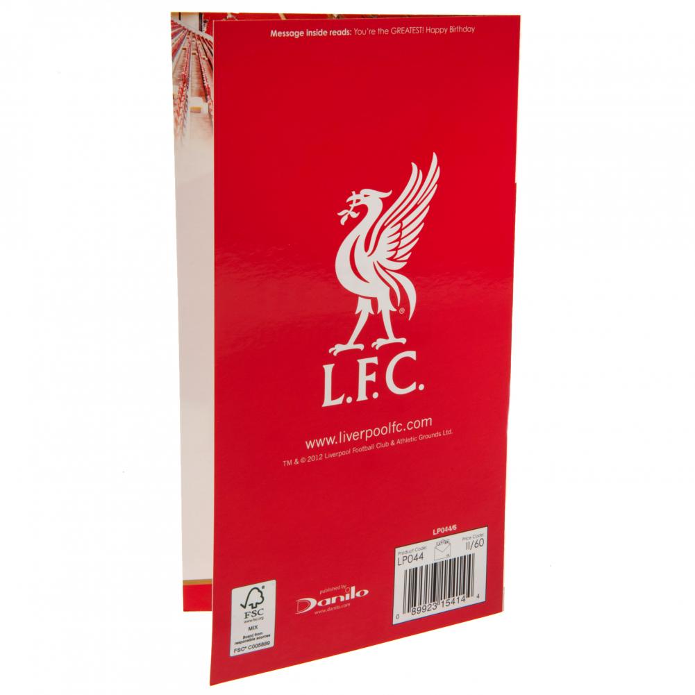 Official Liverpool FC No. 1 Dad Birthday Card