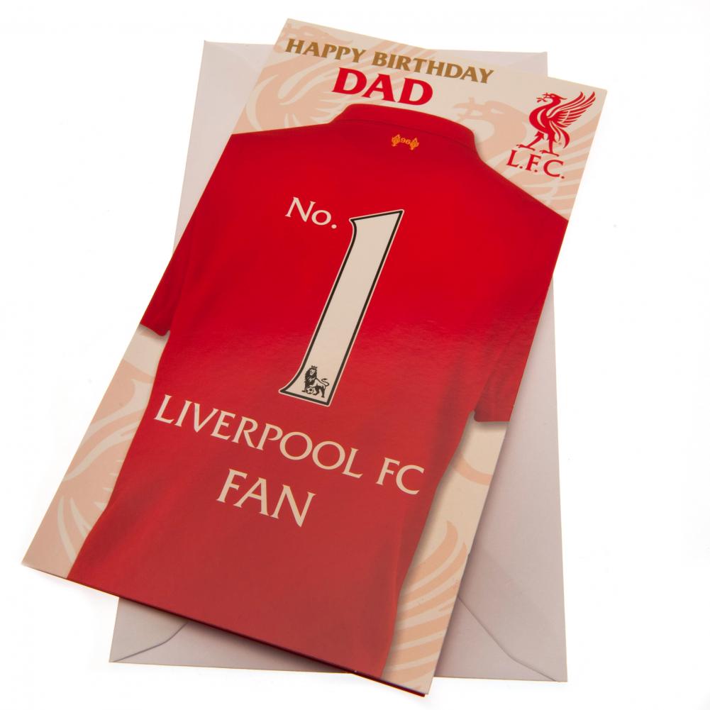 Official Liverpool FC No. 1 Dad Birthday Card