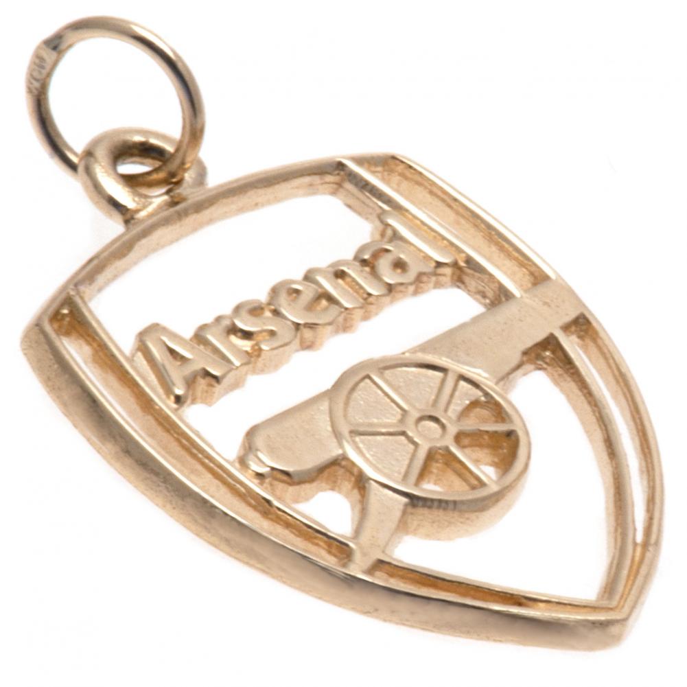 Official Arsenal FC 9ct Gold Pendant Crest