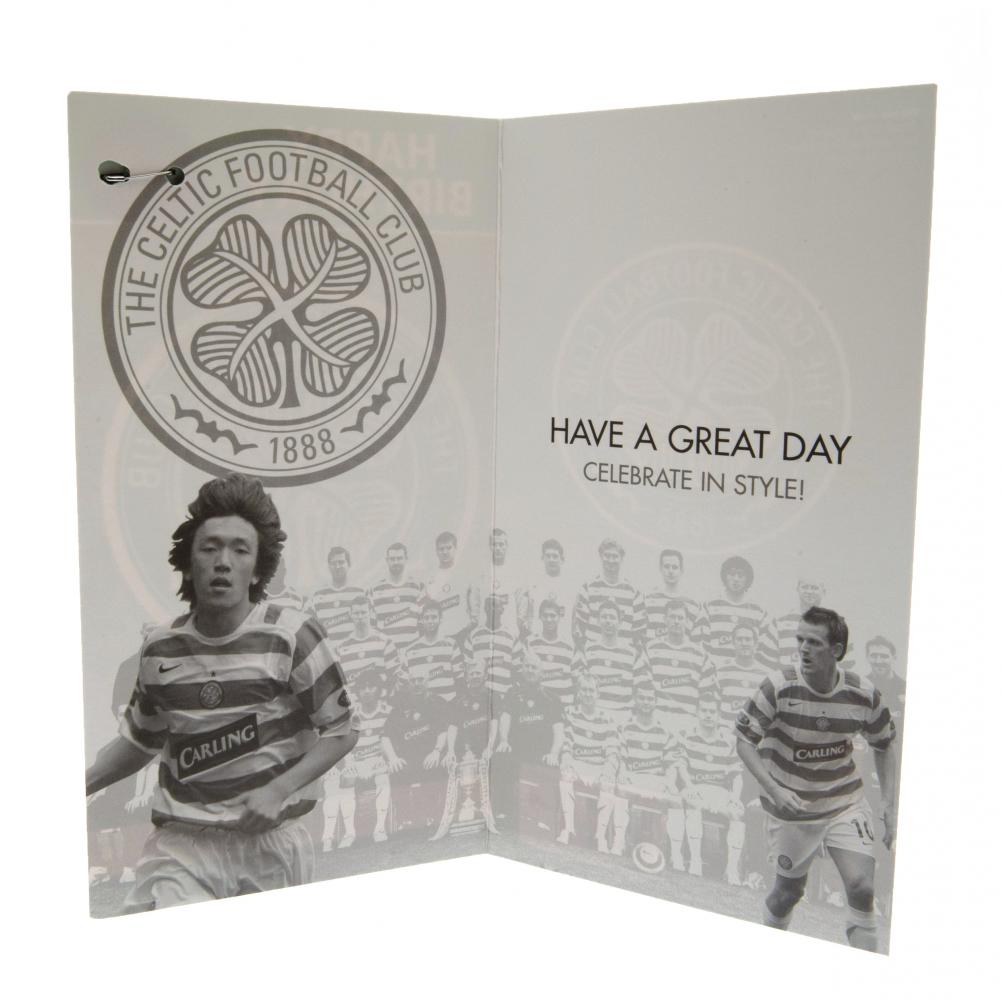 Official Celtic FC Birthday Card & Badge