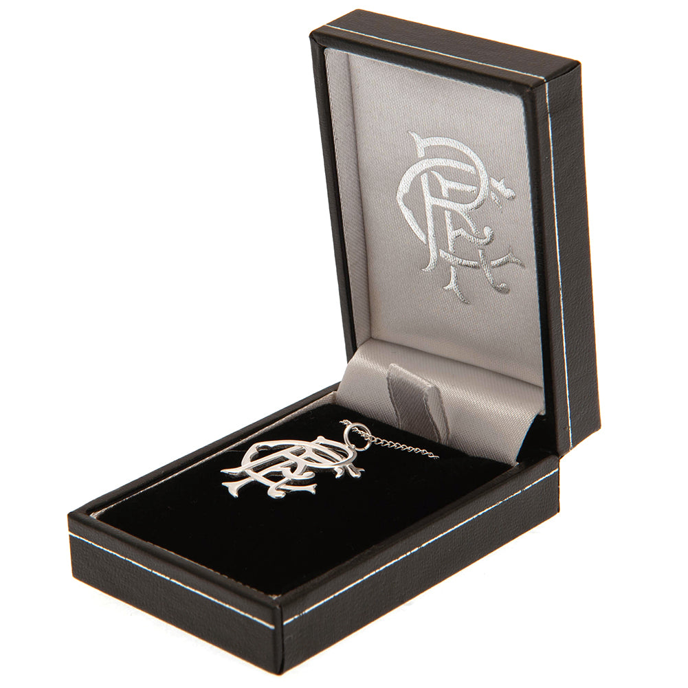 Official Rangers FC Sterling Silver Pendant & Chain Large