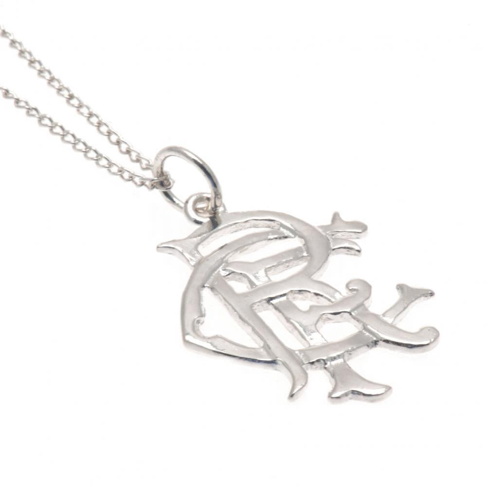 Official Rangers FC Sterling Silver Pendant & Chain Large