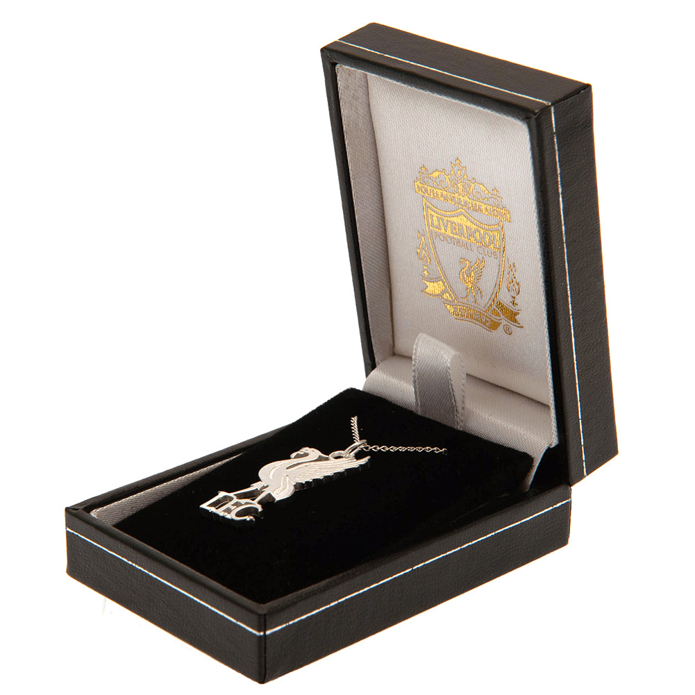 Official Liverpool FC Sterling Silver Pendant & Chain LB