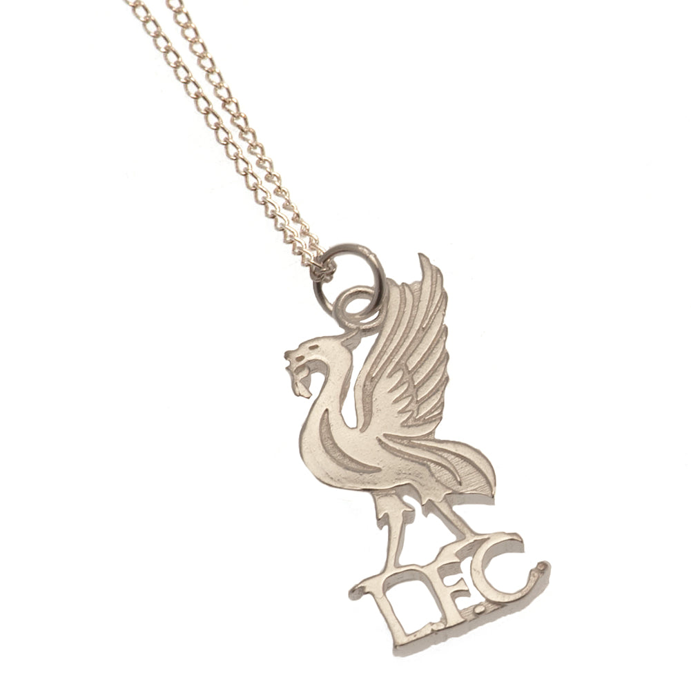 Official Liverpool FC Sterling Silver Pendant & Chain LB