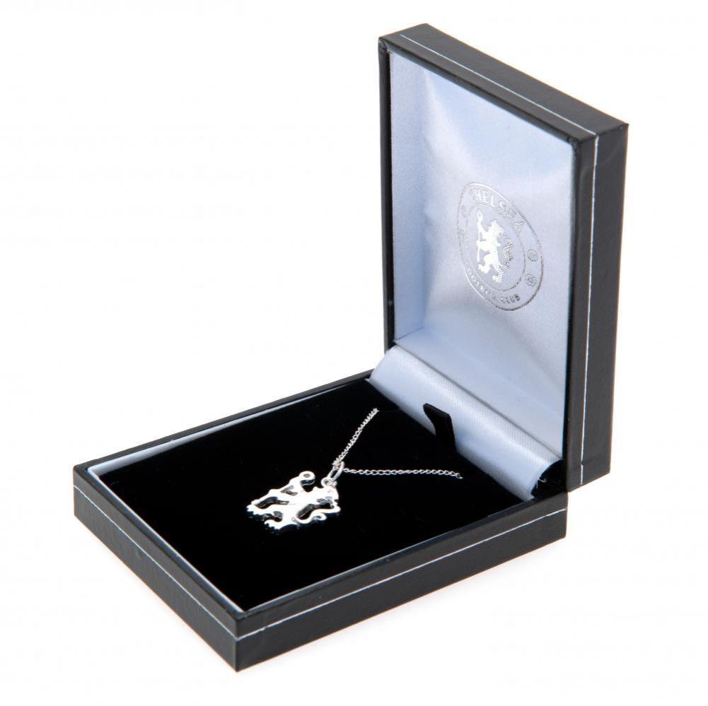 Official Chelsea FC Sterling Silver Pendant & Chain LN