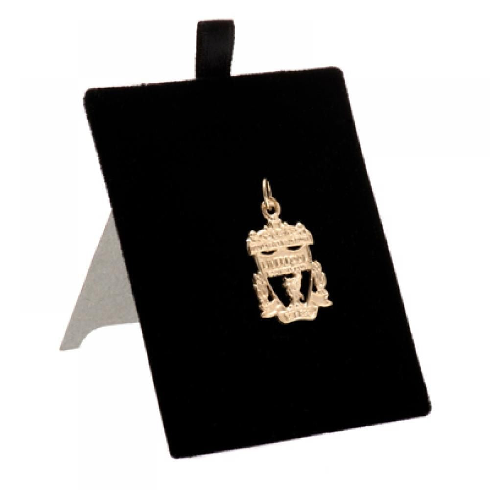 Official Liverpool FC 9ct Gold Pendant Crest Medium