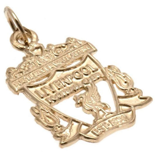 Official Liverpool FC 9ct Gold Pendant Crest Medium