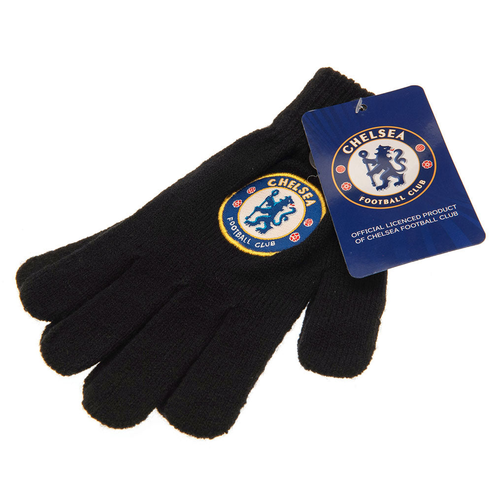 Official Chelsea FC Knitted Gloves Junior