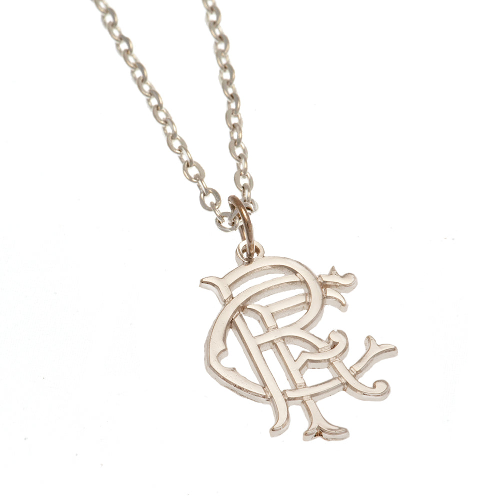 Official Rangers FC Silver Plated Pendant & Chain