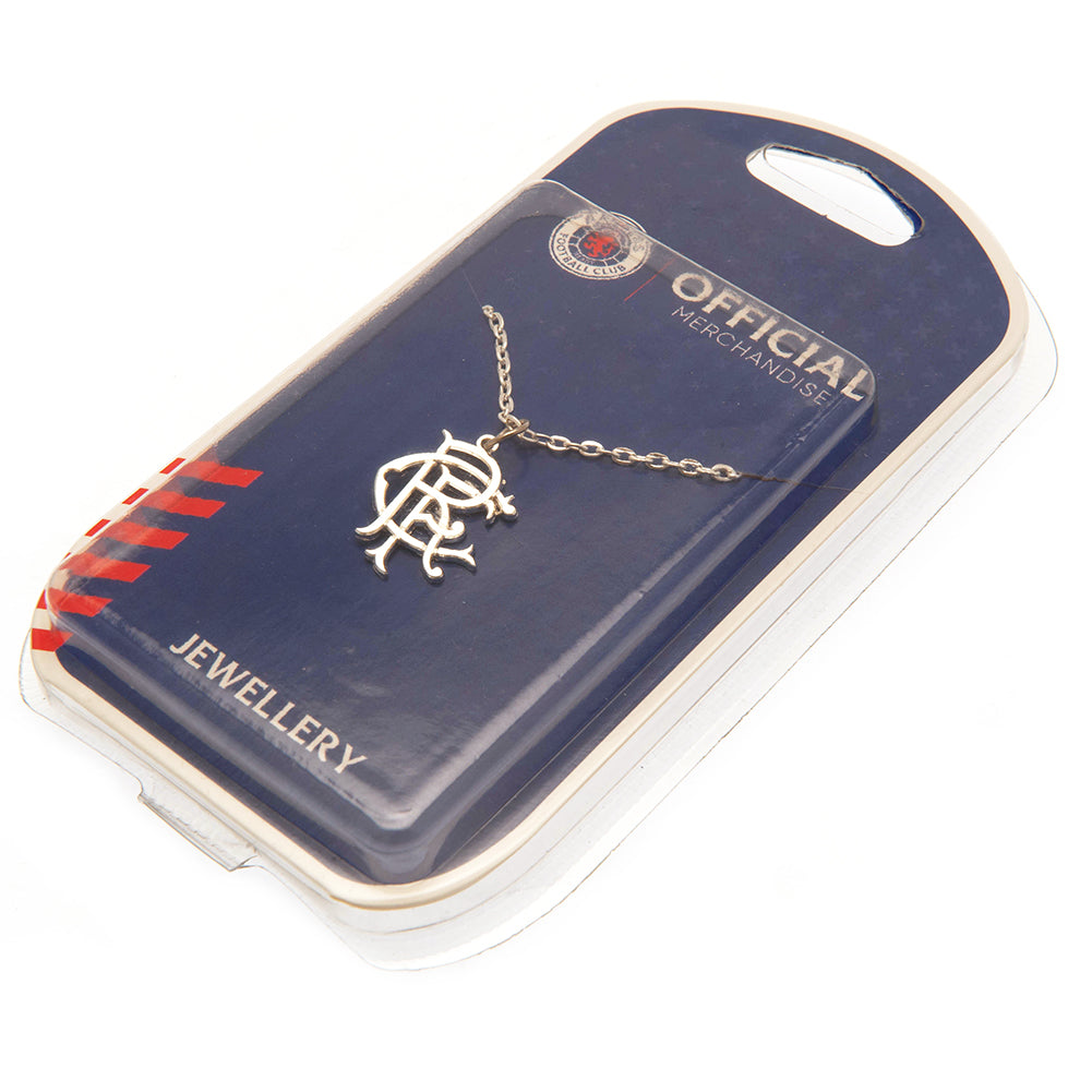 Official Rangers FC Silver Plated Pendant & Chain