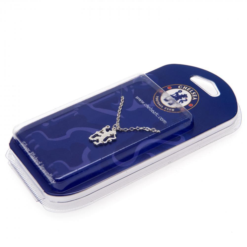 Official Chelsea FC Silver Plated Pendant & Chain LN