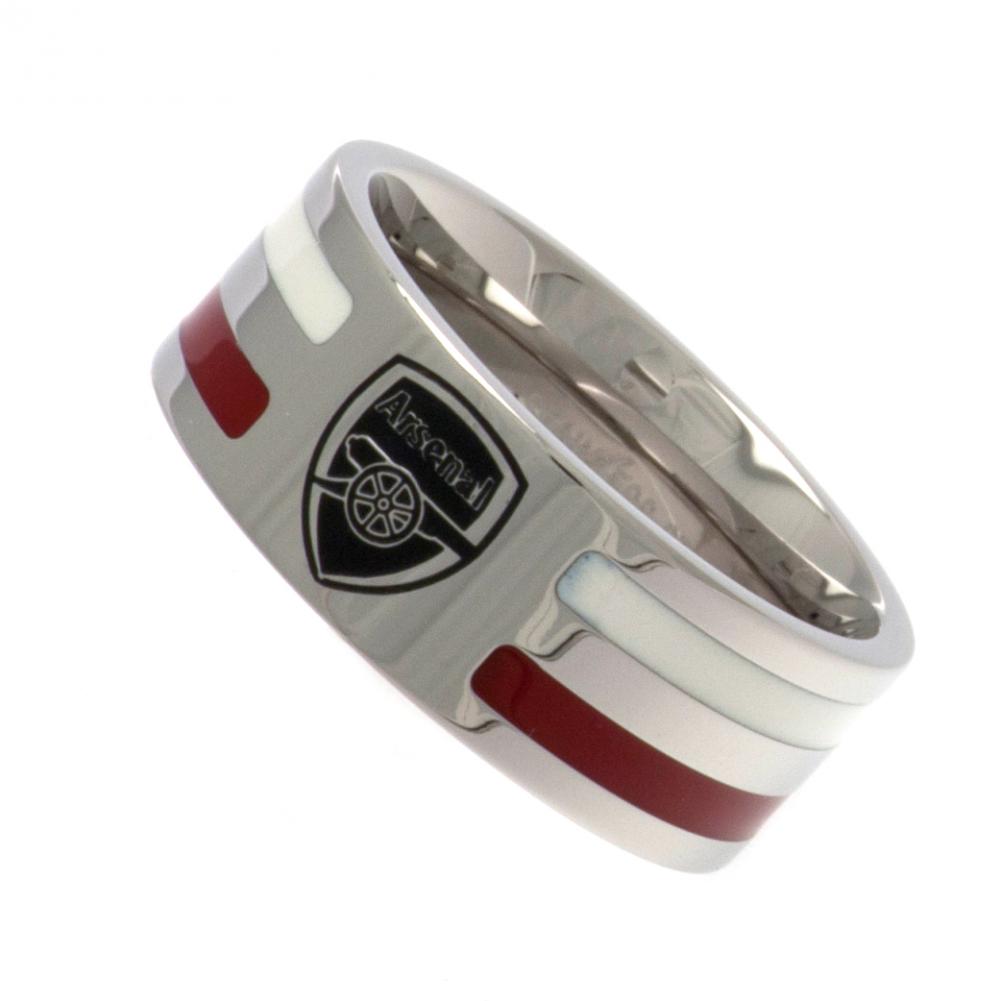 Official Arsenal FC Colour Stripe Ring Medium