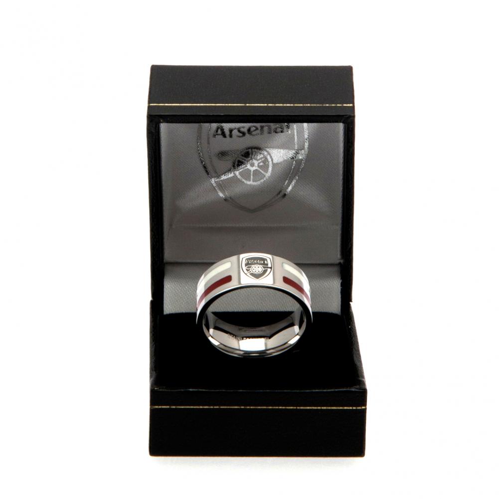 Official Arsenal FC Colour Stripe Ring Medium