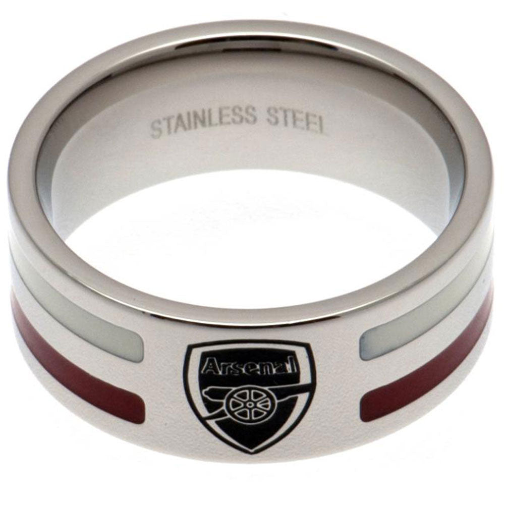 Official Arsenal FC Colour Stripe Ring Medium