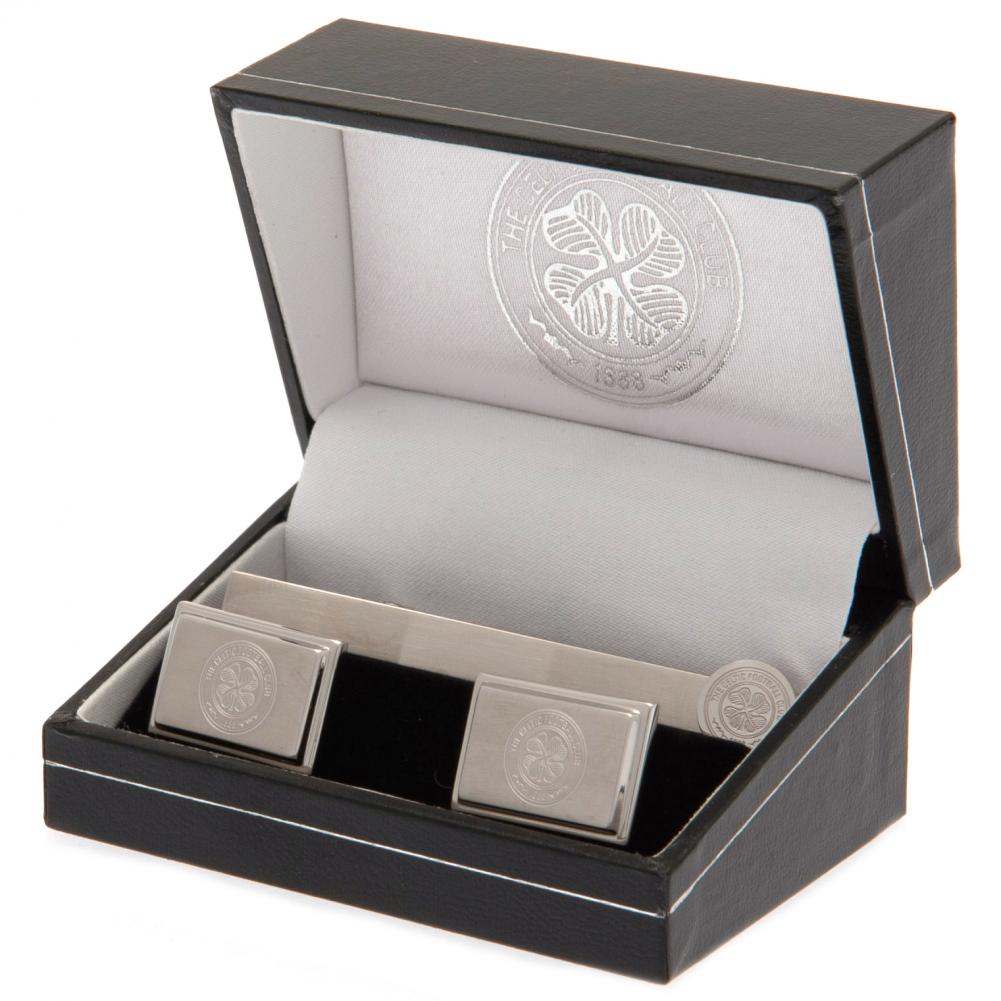 Official Celtic FC Tie Slide & Cufflink Set