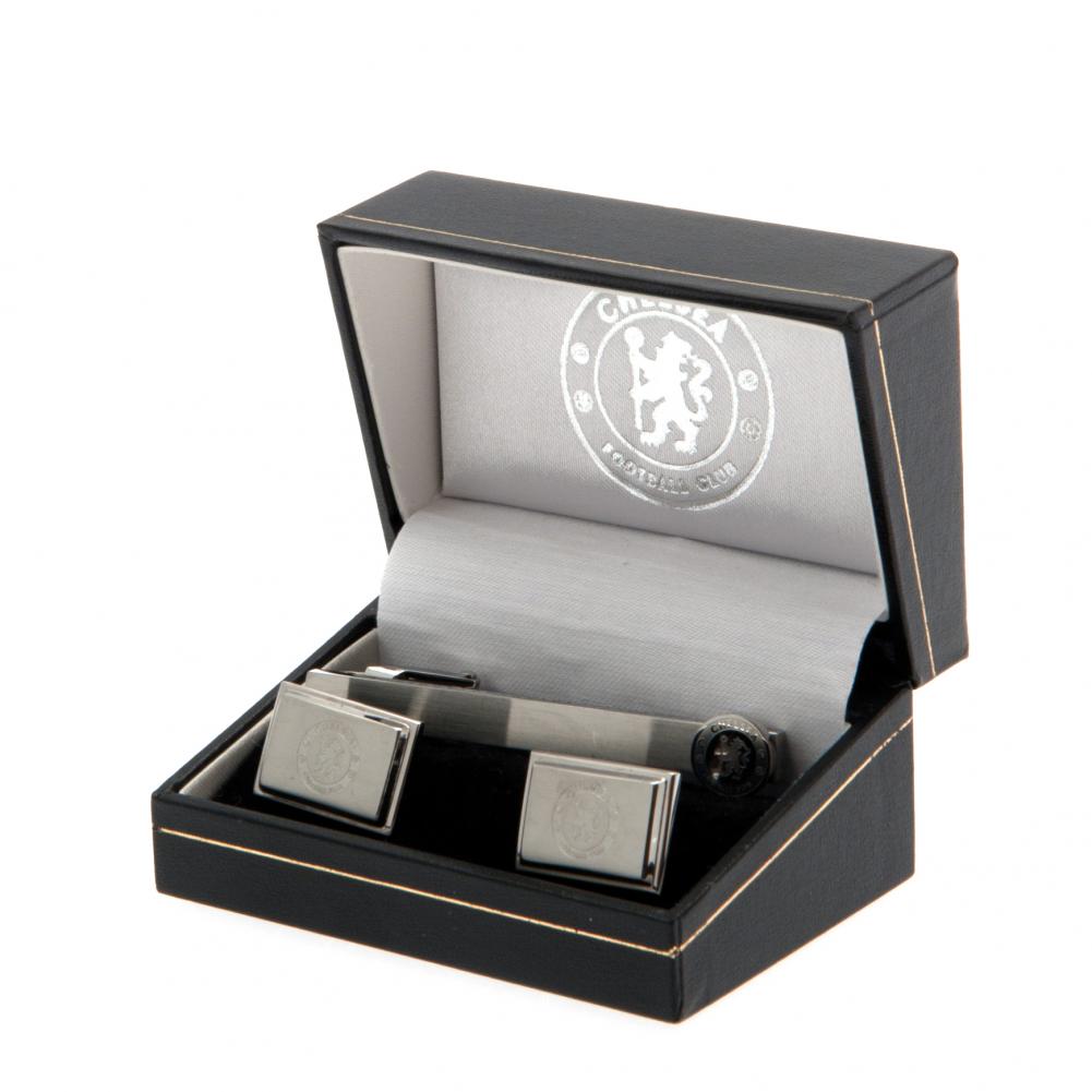 Official Chelsea FC Tie Slide & Cufflink Set