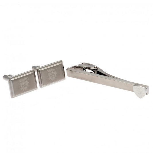 Official Arsenal FC Tie Slide & Cufflink Set