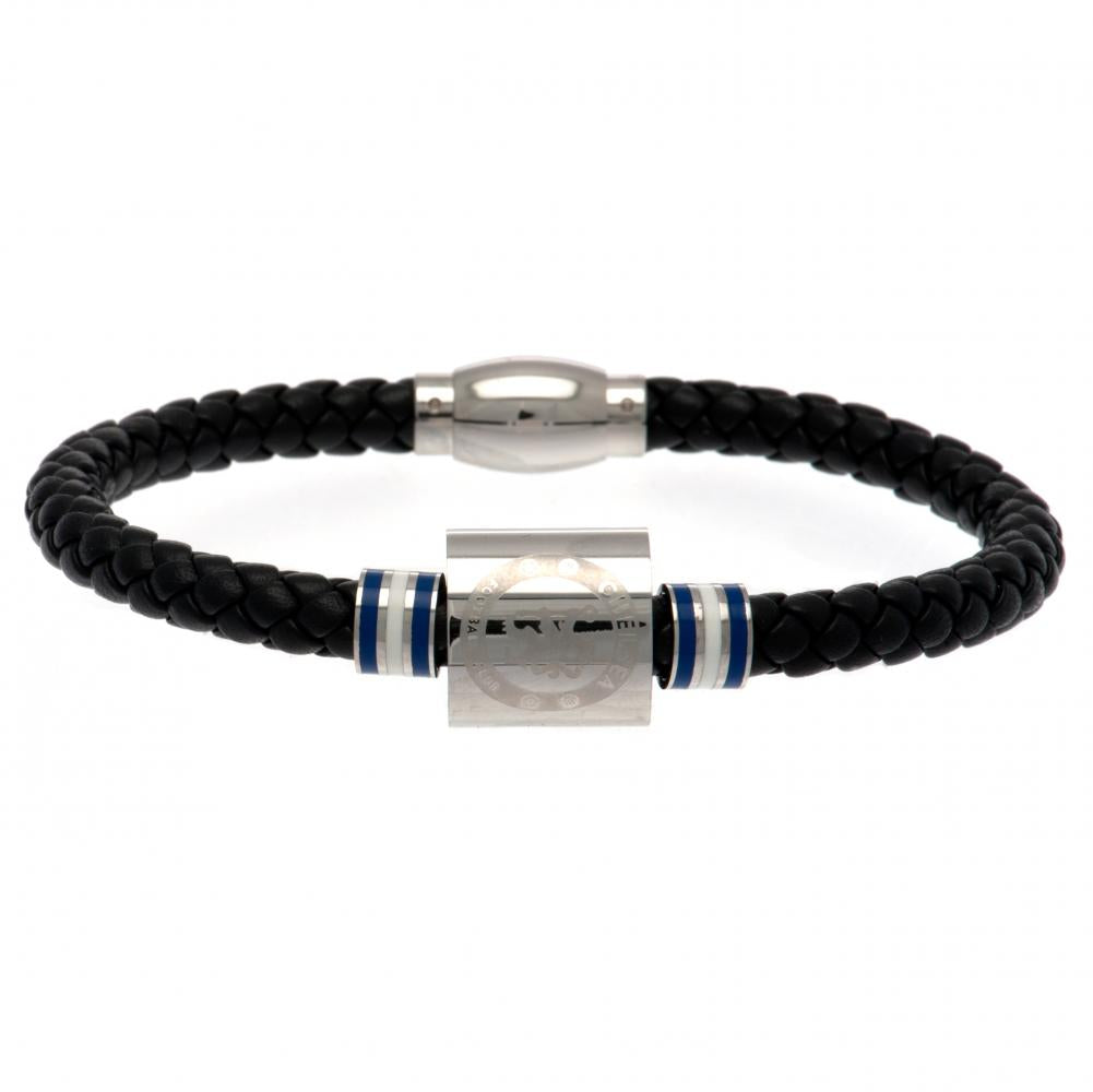 Official Chelsea FC Colour Ring Leather Bracelet