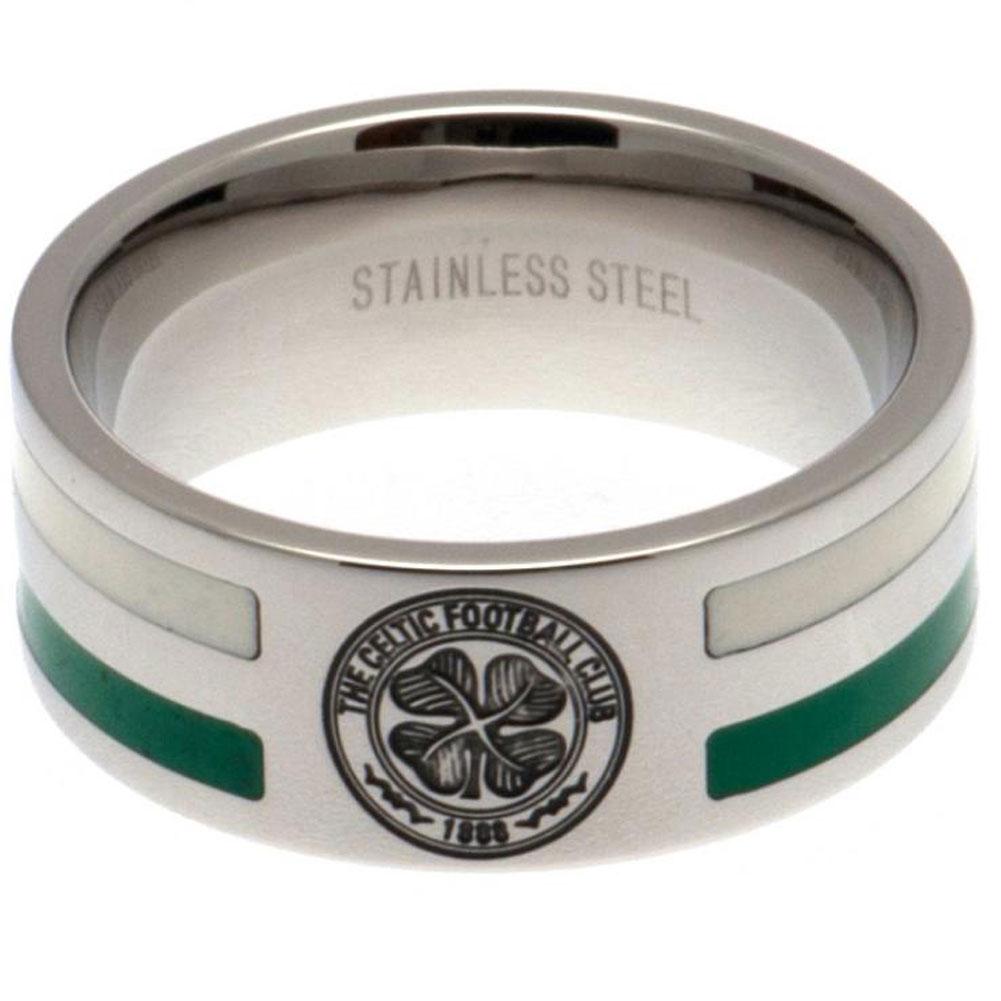 Official Celtic FC Colour Stripe Ring Medium