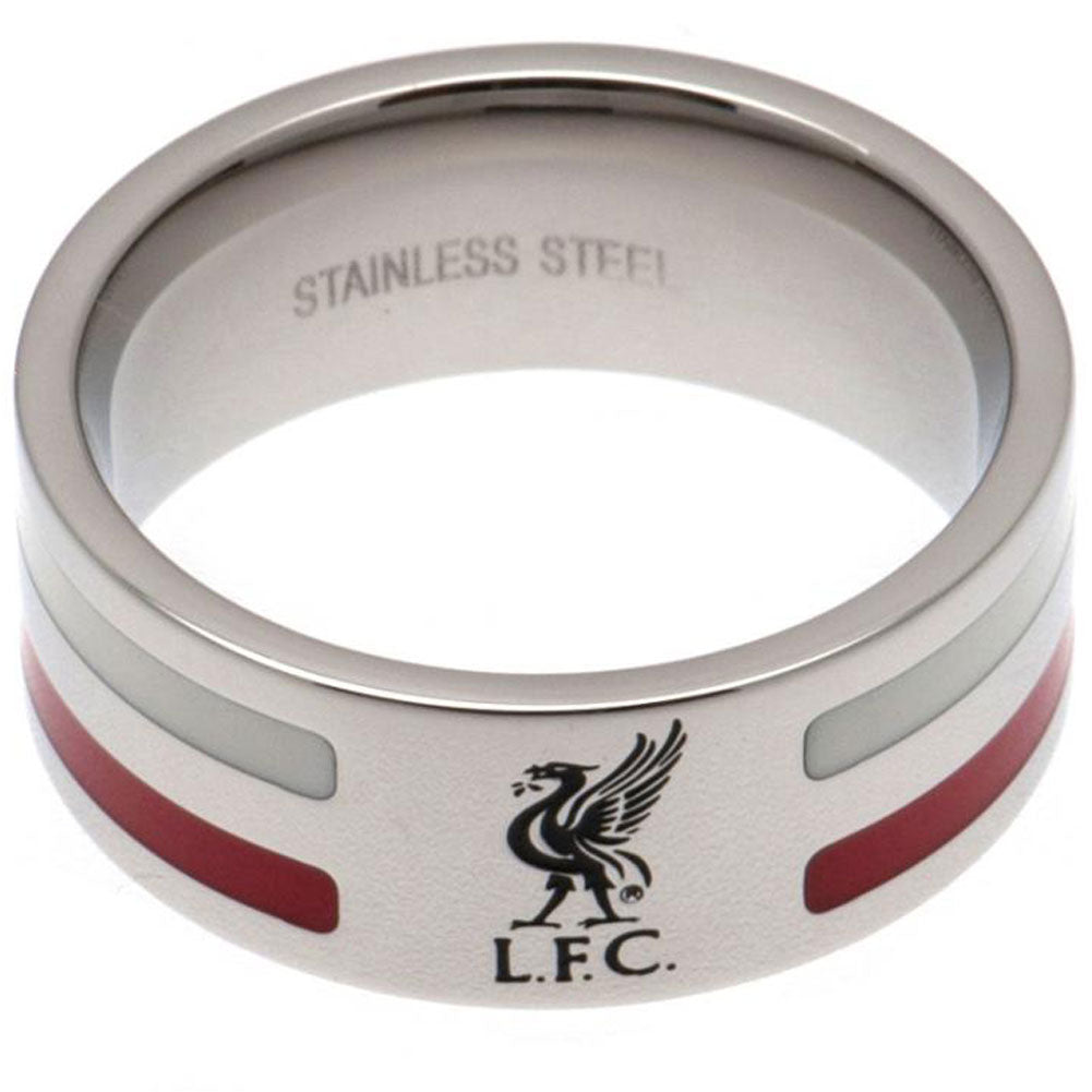 Official Liverpool FC Colour Stripe Ring Medium