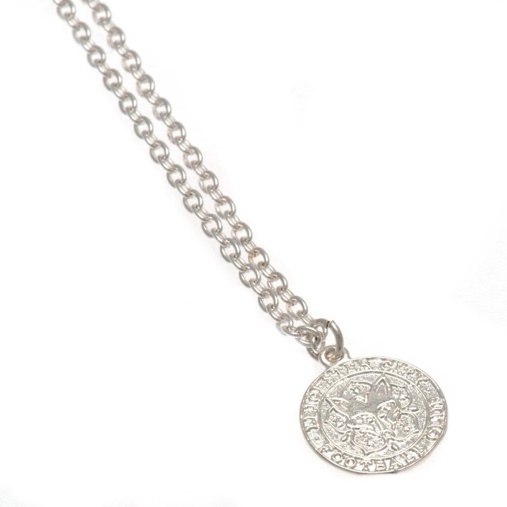 Official Leicester City FC Silver Plated Pendant & Chain