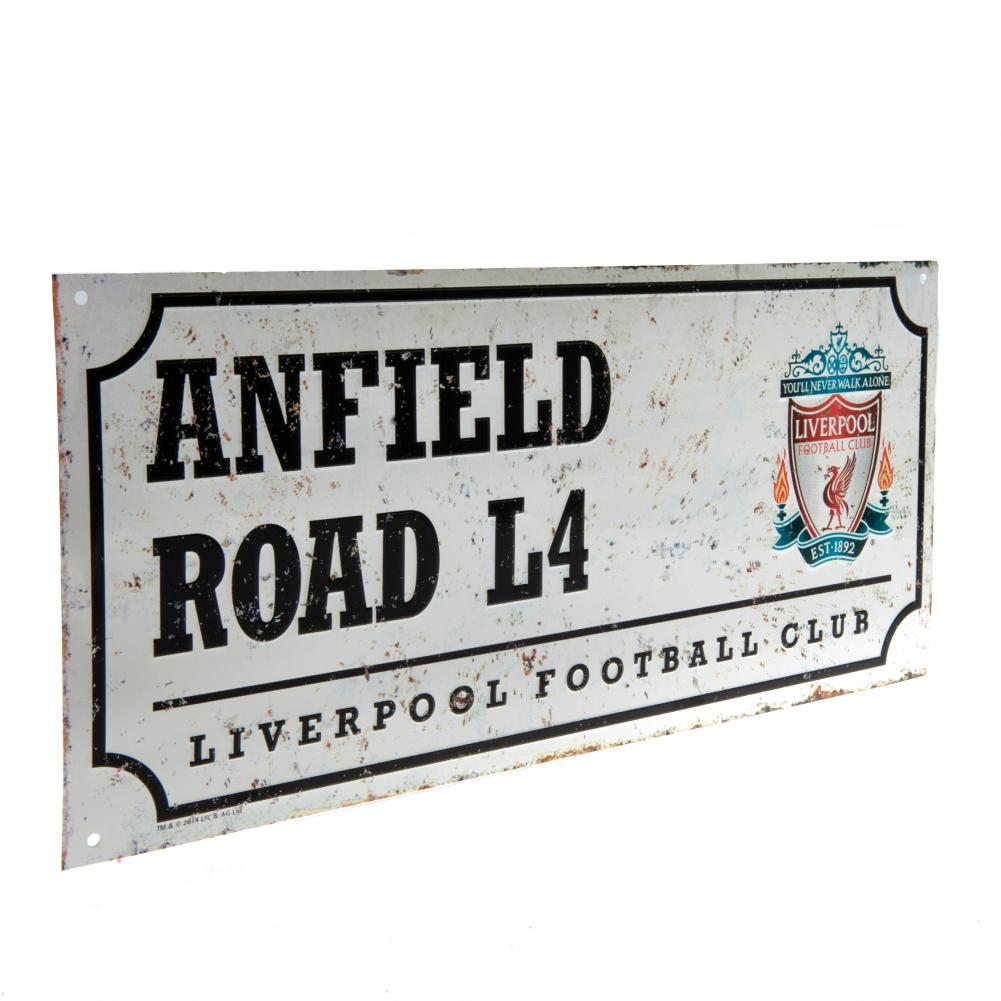 Official Liverpool FC Retro Street Sign