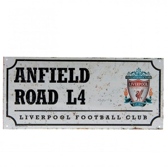 Official Liverpool FC Retro Street Sign