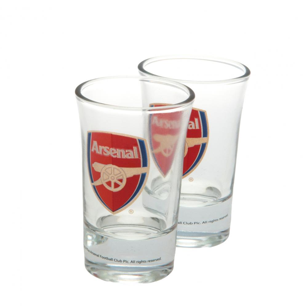 Official Arsenal FC 2pk Shot Glass Set