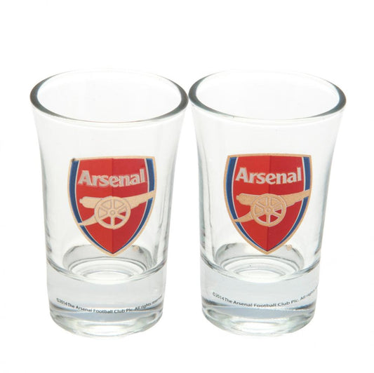 Official Arsenal FC 2pk Shot Glass Set